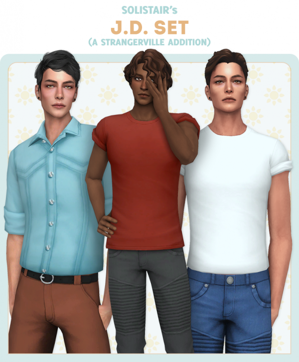 Maxis Match JD Set (StrangerVille addition) by simsfinds - The Sims 4 Custom Content