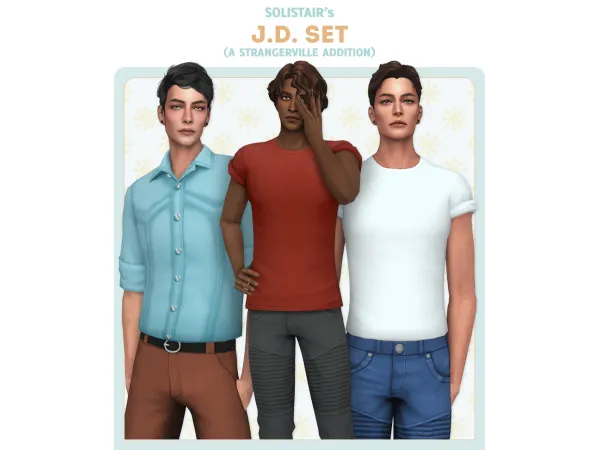 Maxis Match JD Set (StrangerVille addition) by Solistair - The Sims 4 Custom Content