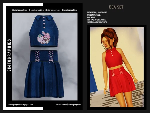 Alpha Bea Set - The Sims 4 Custom Content