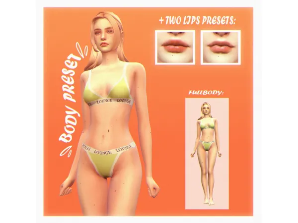 Female Presets by [Holisticsimmer] - The Sims 4 Custom Content