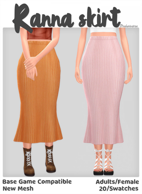 Maxis Match Ranna skirt by simsfinds - The Sims 4 Custom Content