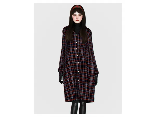 Alpha Naomi Trench Coat by backtrackcc - The Sims 4 Custom Content