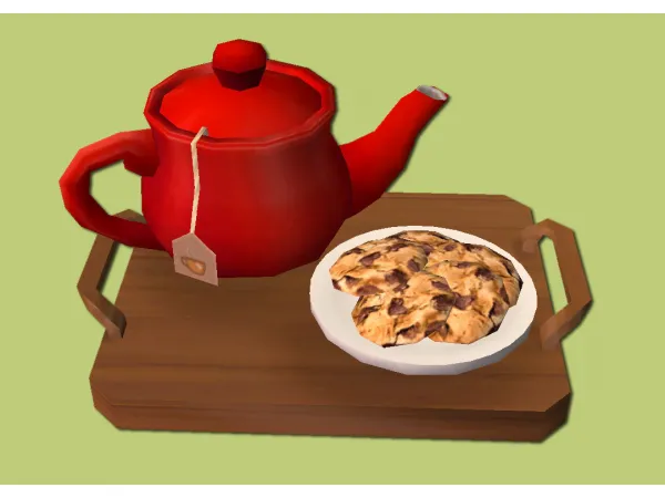 Tea and Cookies Food for - The Sims 2 Custom Content