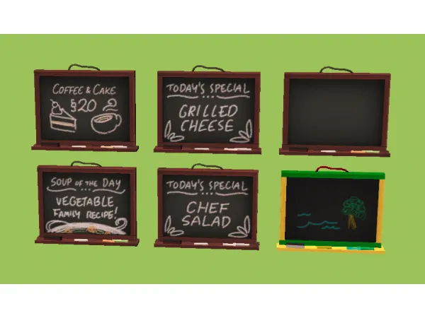 Personal Use Mini WhiteBlackboards - The Sims 2 Custom Content