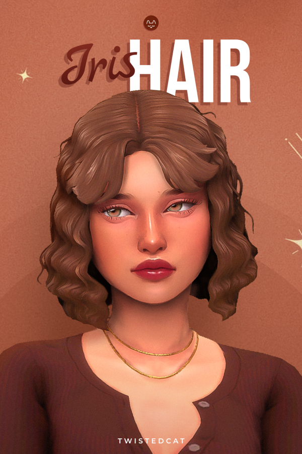 Maxis Match Iris Hair by simsfinds - The Sims 4 Custom Content