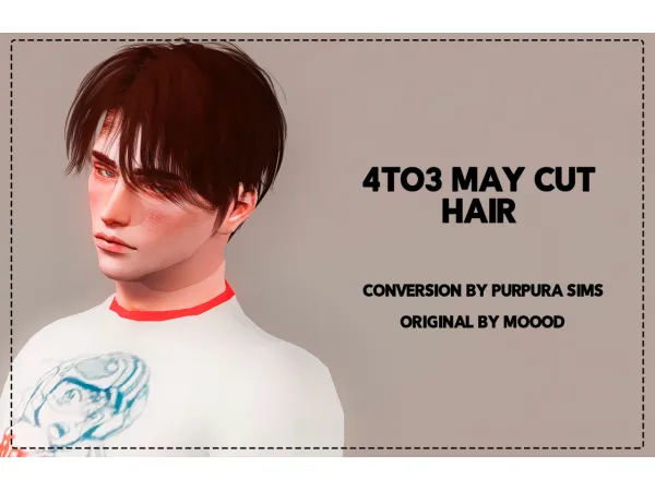 4TO3 MAY CUT HAIR by PURPURA SIMS - The Sims 3 Custom Content