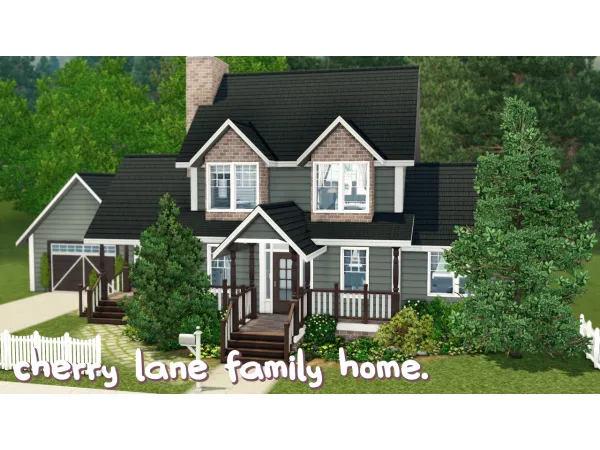 cherry lane family home - The Sims 3 Custom Content