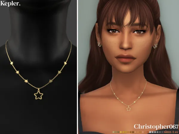 Alpha KEPLER NECKLACE - The Sims 4 Custom Content