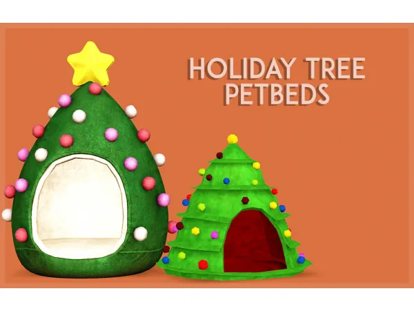 Holiday Tree Petbeds - The Sims 3 Custom Content