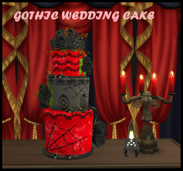 Maxis Match GOTHIC WEDDING CAKE by simsfinds - The Sims 4 Custom Content