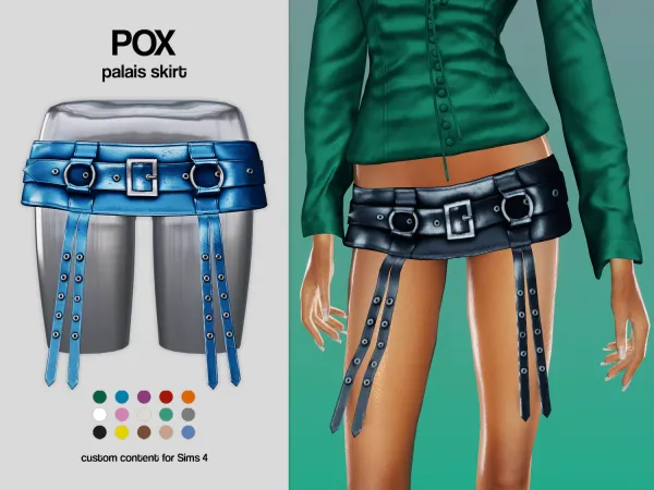 Maxis Match POX Palais Skirt by bergdorfsims - The Sims 4 Custom Content