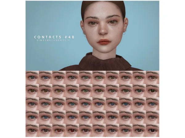 Alpha Contacts 48 Highlight 5 Eyebags 1 by sims3melancholic - The Sims 4 Custom Content
