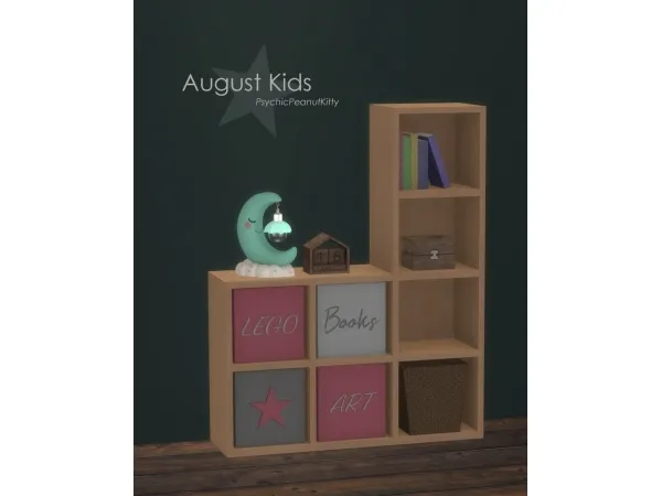 Alpha FURNITURE AUGUST KIDS by psychicpeanutkitty - The Sims 4 Custom Content