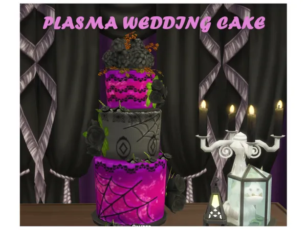 Maxis Match PLASMA WEDDING CAKE by icemunmun - The Sims 4 Custom Content