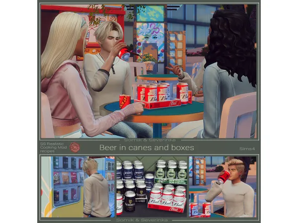 Mix Functional Beer by Somik and Severinka - The Sims 4 Custom Content