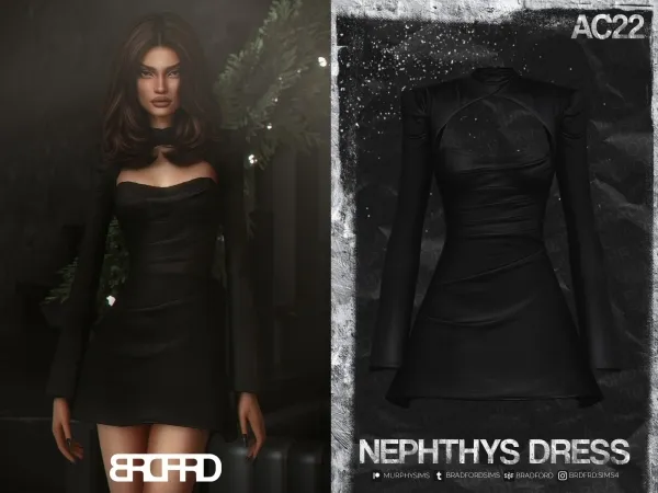 Alpha NEPHTHYS DRESS [AC22 DAY 8] - The Sims 4 Custom Content