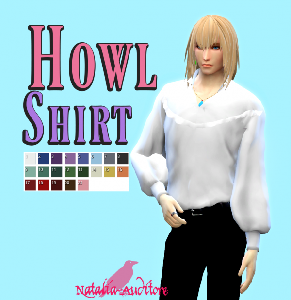 Maxis Match Howl shirt Auditore by simsfinds - The Sims 4 Custom Content
