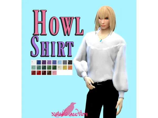 Maxis Match Howl shirt Auditore by Natalia - The Sims 4 Custom Content