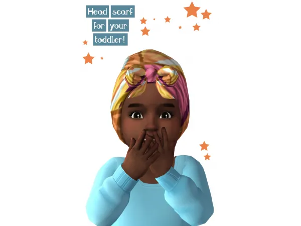 Maxis Match Head Scarf by RavenSim - The Sims 4 Custom Content
