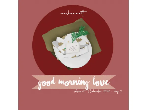 Alpha Advent Calendar 2022 9 Good Morning Love by melbennett - The Sims 4 Custom Content
