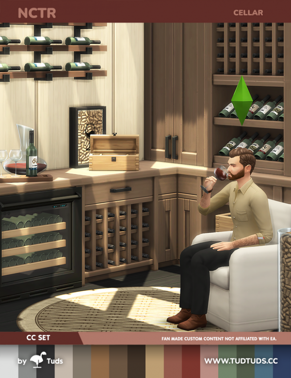 Maxis Match NCTR Cellar by simsfinds - The Sims 4 Custom Content