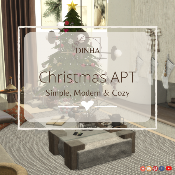 Alpha Christmas Apartment by dinhagamer - The Sims 4 Custom Content