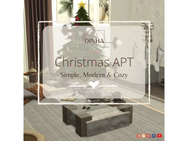 Alpha Christmas Apartment - The Sims 4 Custom Content