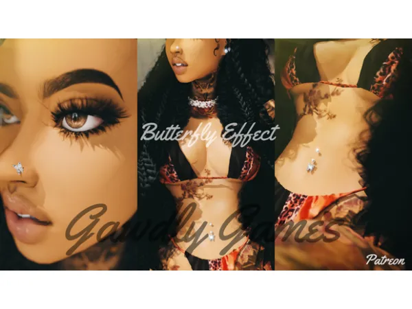 Butterfly Effect Nose & Belly Ring by gawdlygames