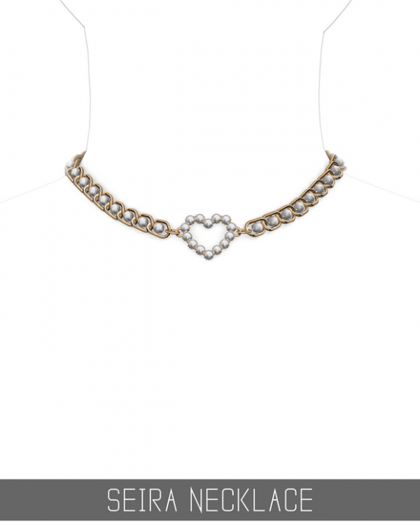 Alpha SEIRA NECKLACE by simsfinds - The Sims 4 Custom Content