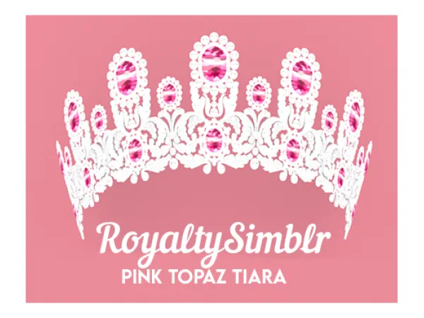 Alpha Danish Ruby Tiara Wurttemberg Pink Topaz Tiara - The Sims 4 Custom Content