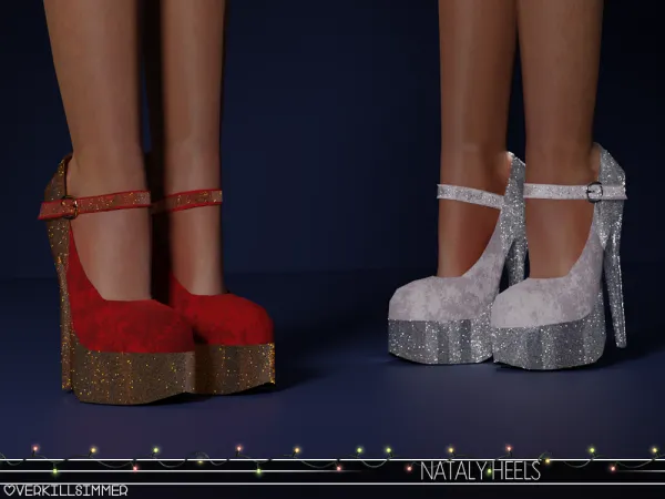 Alpha Nataly heels - The Sims 4 Custom Content