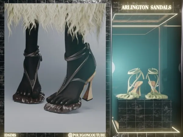 Alpha Arlington Sandals - The Sims 4 Custom Content