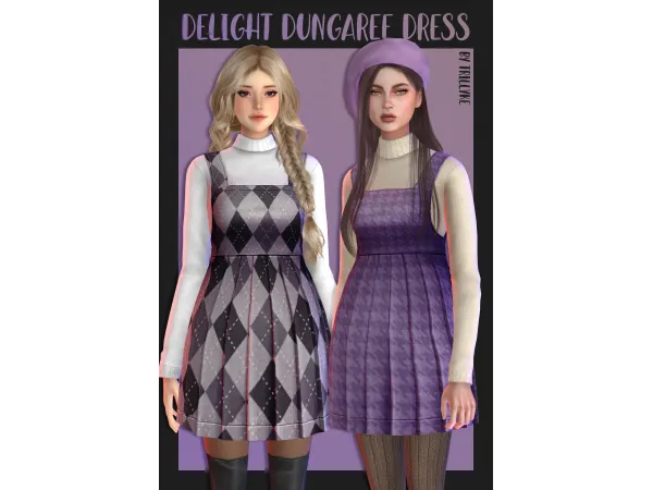 Delight Dungaree Dress by Trillyke