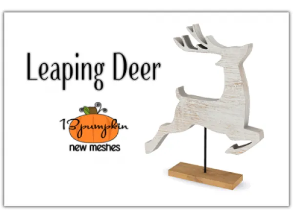 Maxis Match Leaping Deer - The Sims 4 Custom Content