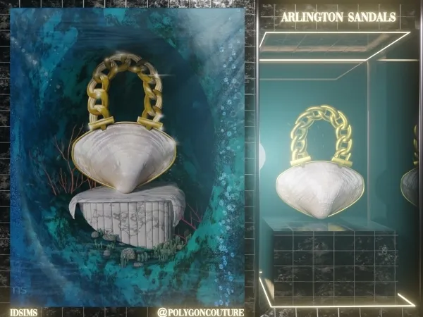 Alpha Sea Sheel Bag - The Sims 4 Custom Content