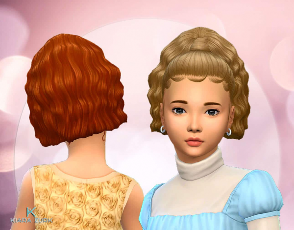 Maxis Match Serena Ponytail for Girls by simsfinds - The Sims 4 Custom Content