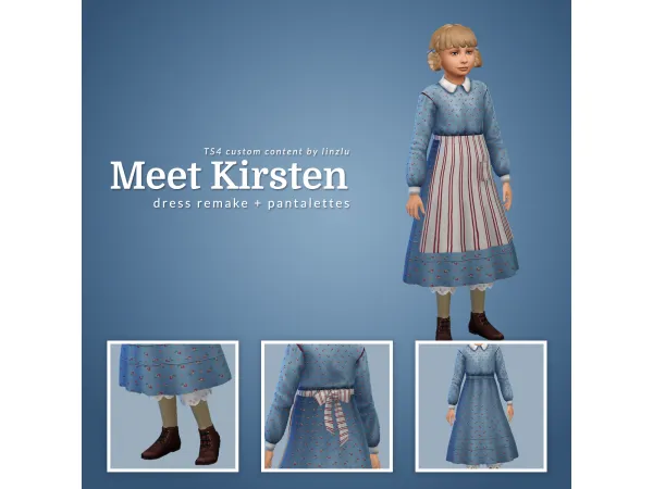 Maxis Match Meet Kirsten by linzlu - The Sims 4 Custom Content