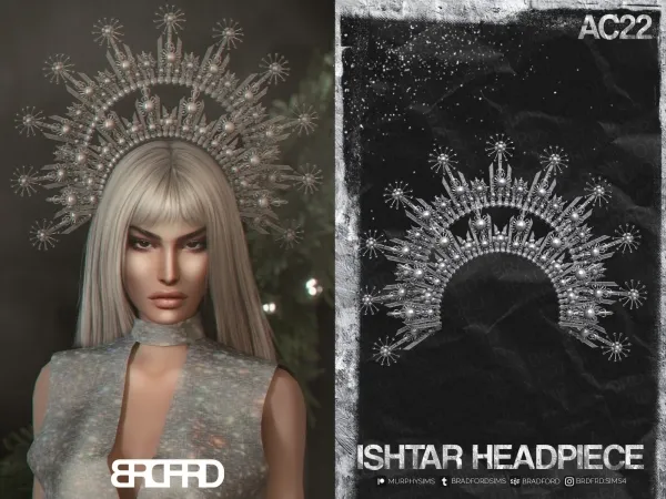 Alpha ISHTAR HEADPIECE [AC22 DAY 12] - The Sims 4 Custom Content