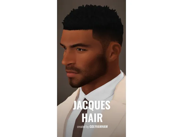 Maxis Match JACQUES HAIR by Golyhawhaw - The Sims 4 Custom Content