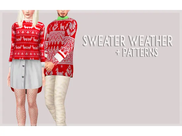 Sweater weather Patterns - The Sims 3 Custom Content