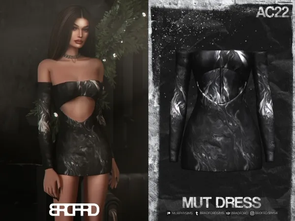 Alpha MUT DRESS [AC22 DAY 13] - The Sims 4 Custom Content