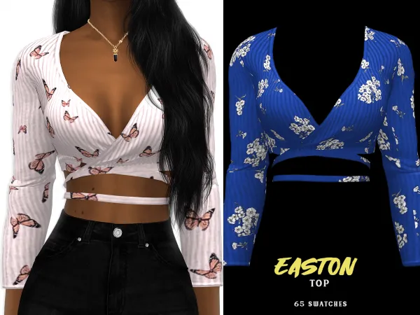 Alpha Easton Top - The Sims 4 Custom Content