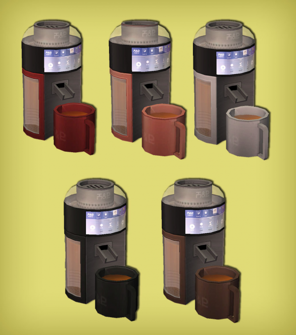 HB Tea Brewer and Cup Functional for by simsfinds - The Sims 2 Custom Content