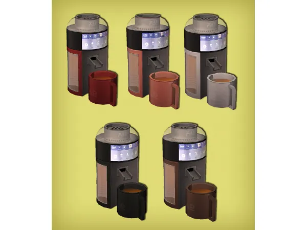 HB Tea Brewer and Cup Functional for - The Sims 2 Custom Content