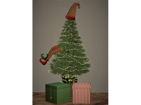 4t2 HelStudio Merry Elfmas Set - The Sims 2 Custom Content