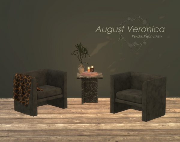 Alpha FURNITURE AUGUST VERONICA by psychicpeanutkitty - The Sims 4 Custom Content