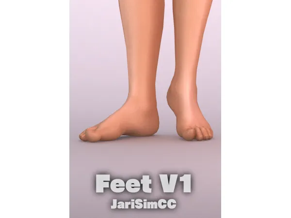 Mix JariSimCC Feet Adult V1 by JariSimCC - The Sims 4 Custom Content