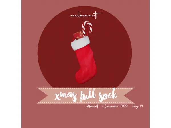 Mix Advent Calendar 2022 14 Xmas Full Sock - The Sims 4 Custom Content
