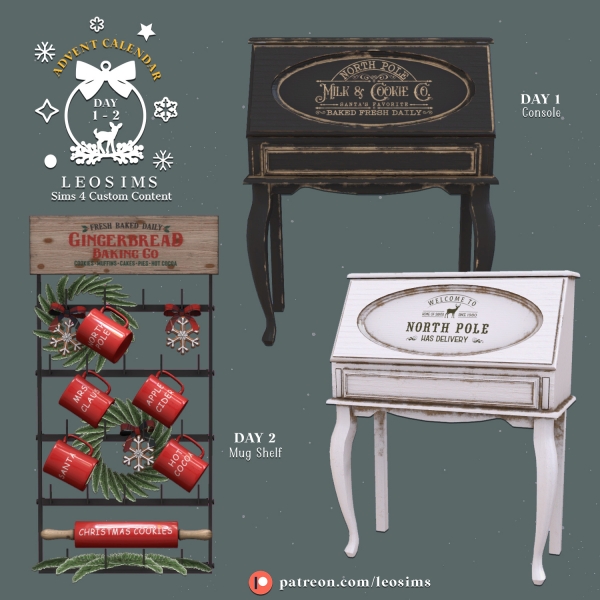 Alpha Advent Calendar Day 1 2 by leosims4cc - The Sims 4 Custom Content