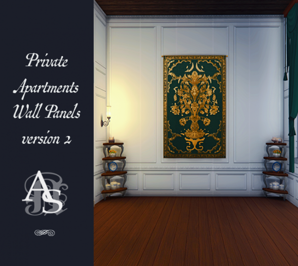 Mix [TS4CC] COUNTRY MANOR PRIVATE APARTMENTS WALLS V 2 by simsfinds - The Sims 4 Custom Content
